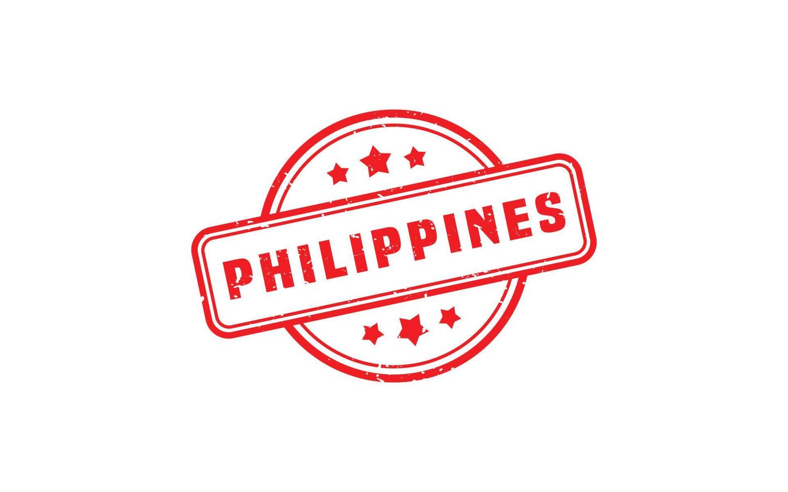 PHILIPPINES stamp rubber with grunge style on white background vector