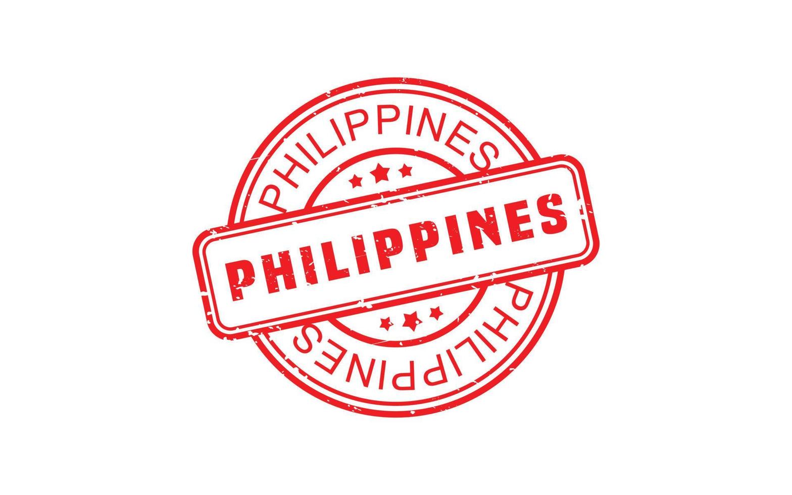 goma de sello de filipinas con estilo grunge sobre fondo blanco vector