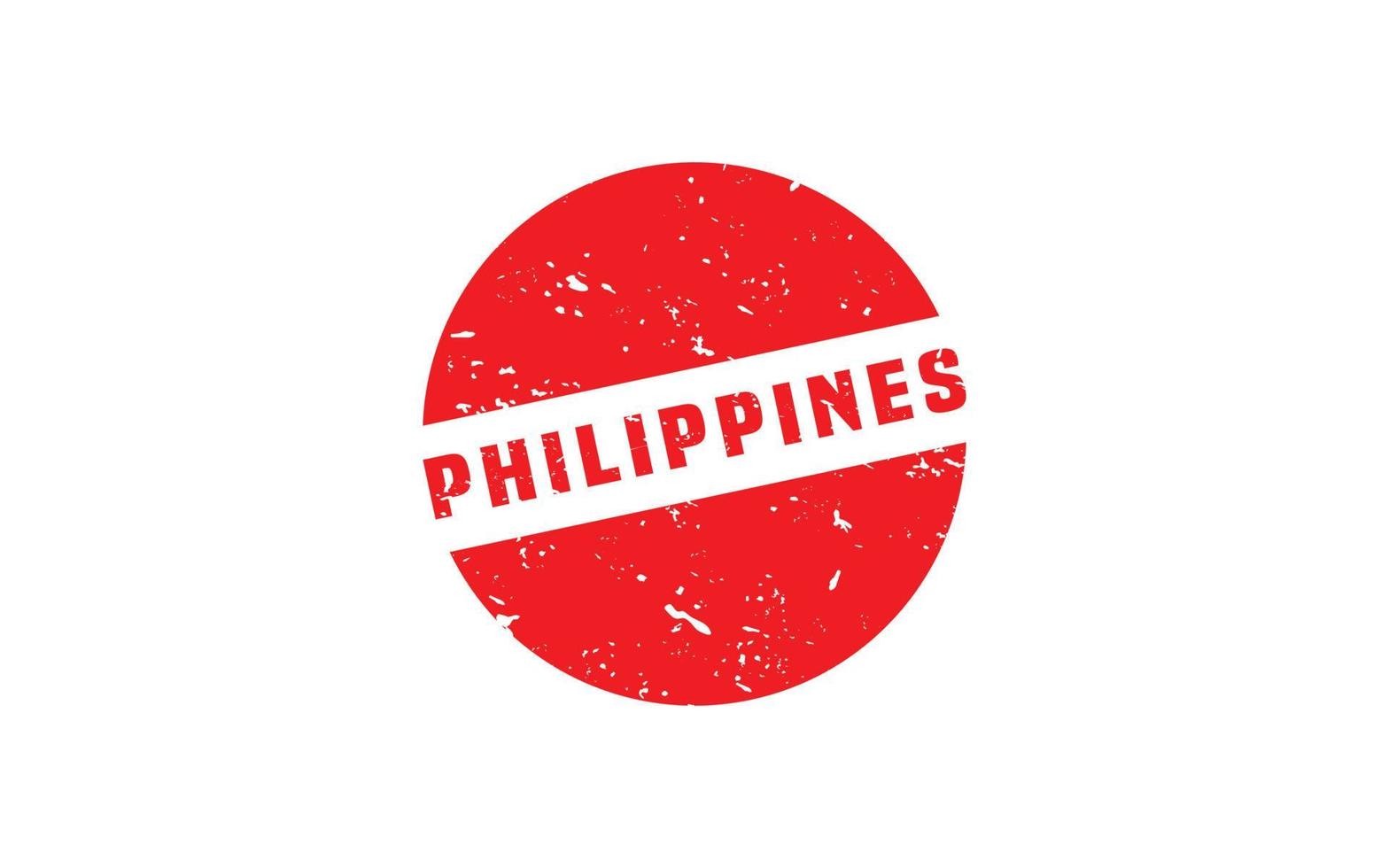 PHILIPPINES stamp rubber with grunge style on white background vector