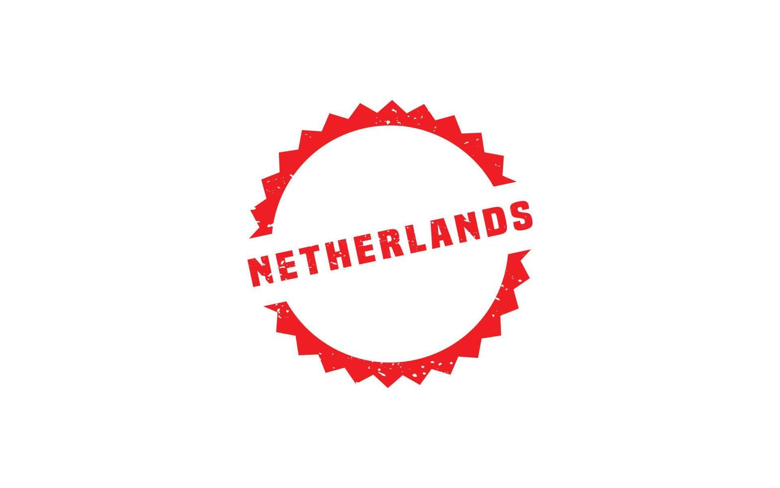 Países Bajos sello de goma con estilo grunge sobre fondo blanco. vector