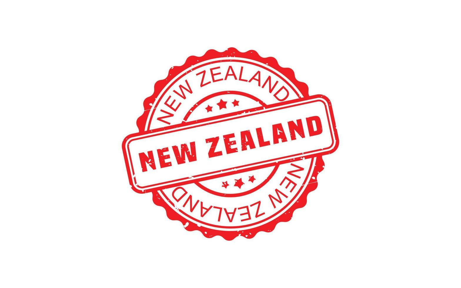 goma de sello de nueva zelanda con estilo grunge sobre fondo blanco vector