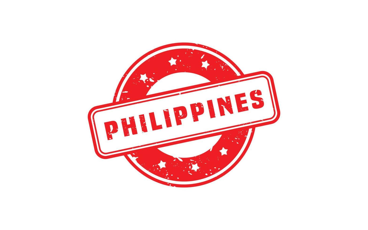 PHILIPPINES stamp rubber with grunge style on white background vector