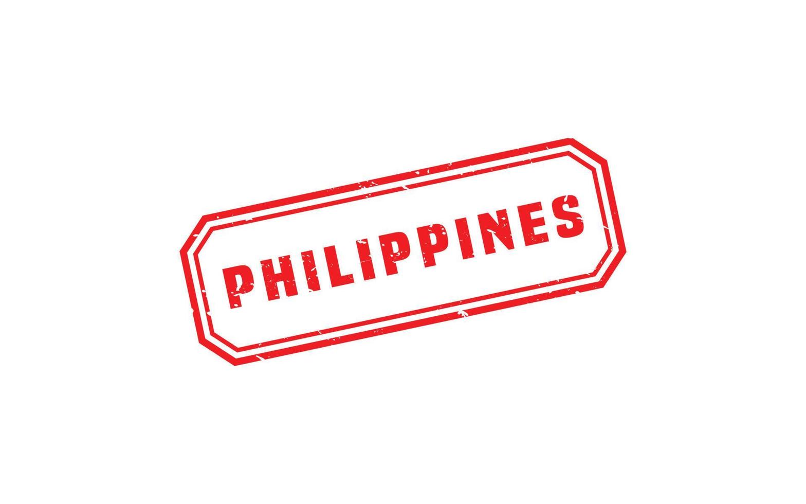 PHILIPPINES stamp rubber with grunge style on white background vector