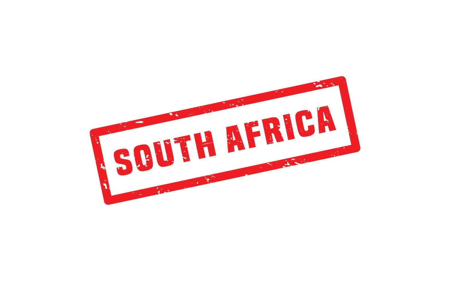 goma de sello de Sudáfrica con estilo grunge sobre fondo blanco vector