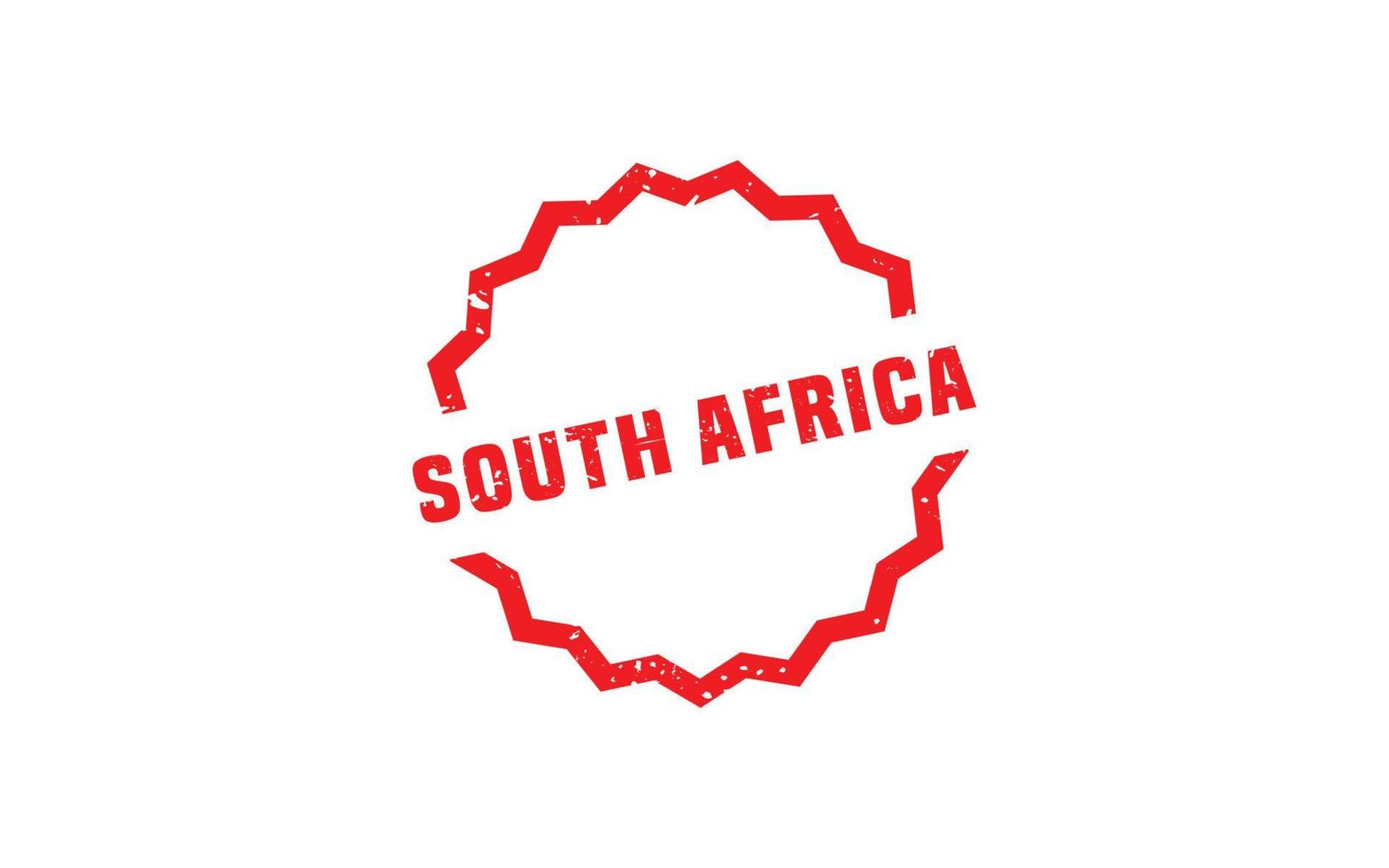 SOUTH AFRICA stamp rubber with grunge style on white background vector
