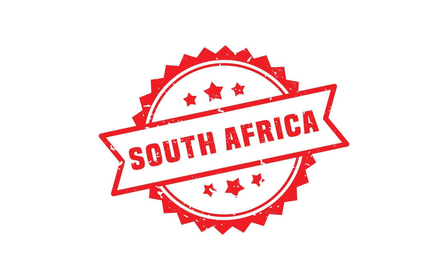 SOUTH AFRICA stamp rubber with grunge style on white background vector