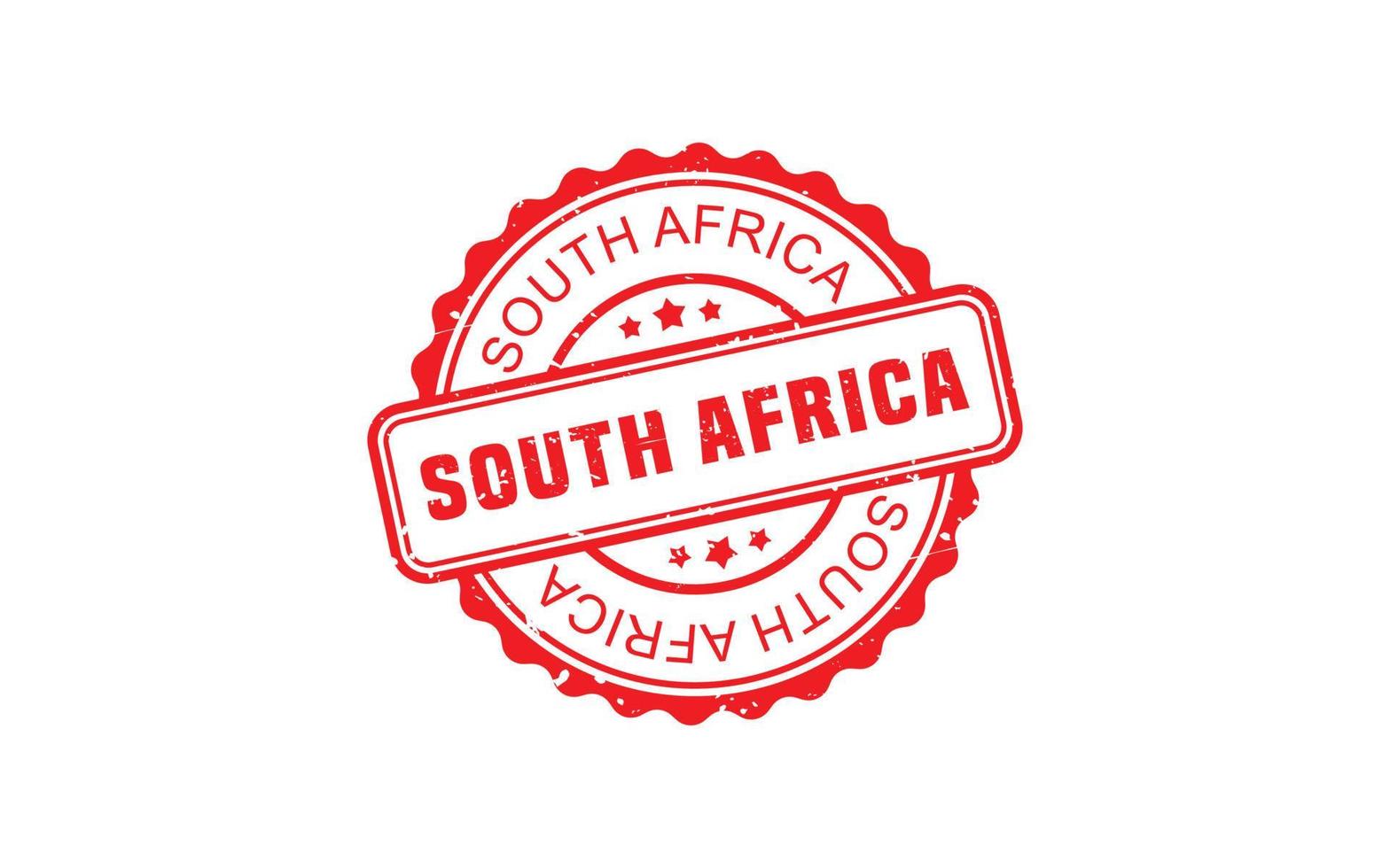 goma de sello de Sudáfrica con estilo grunge sobre fondo blanco vector