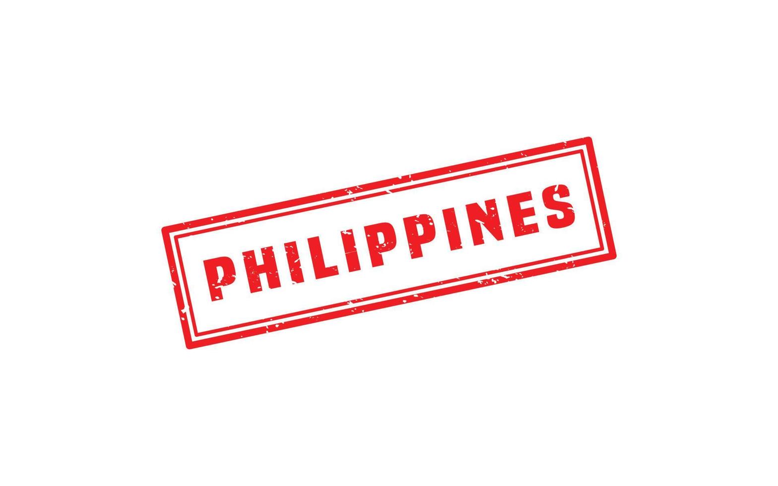 PHILIPPINES stamp rubber with grunge style on white background vector