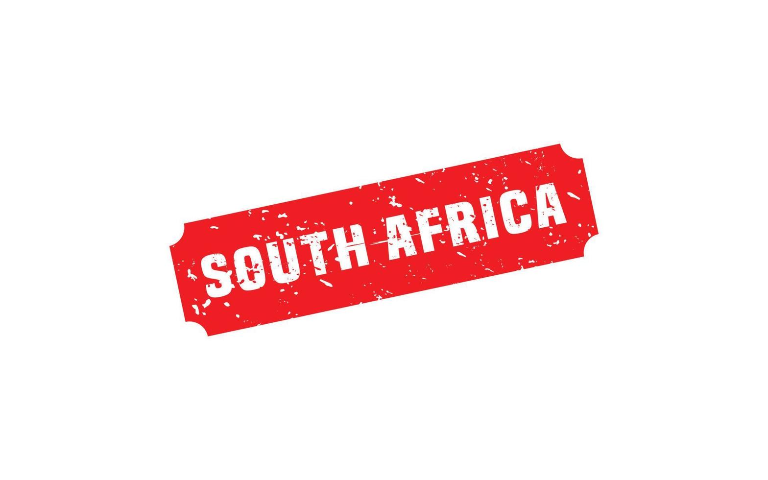 SOUTH AFRICA stamp rubber with grunge style on white background vector
