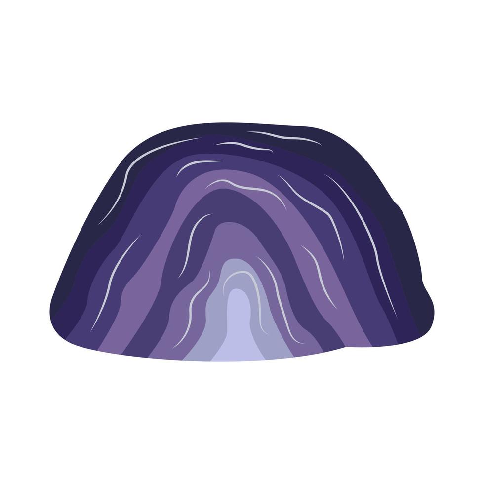 Amethyst stone. Crystal Gemstone magic. Vector hand drawn
