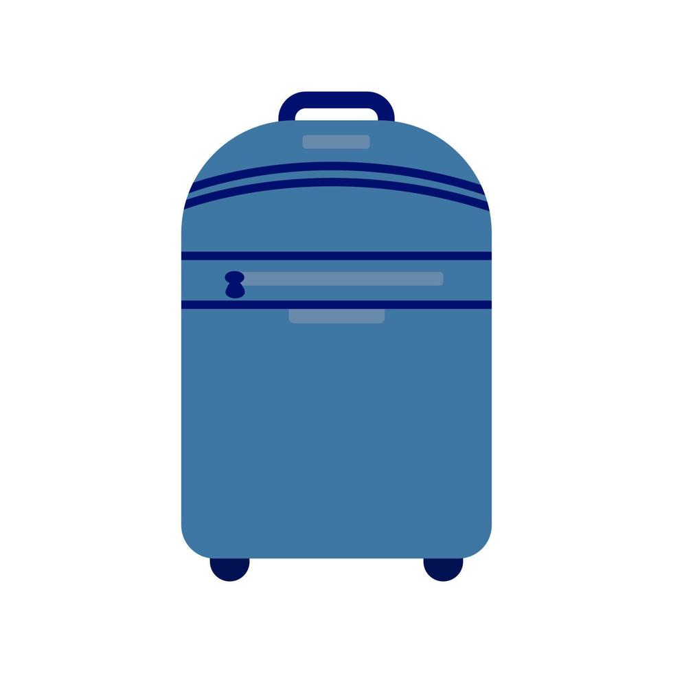 bolsa azul para viajes ilustración colorida dibujos animados vector