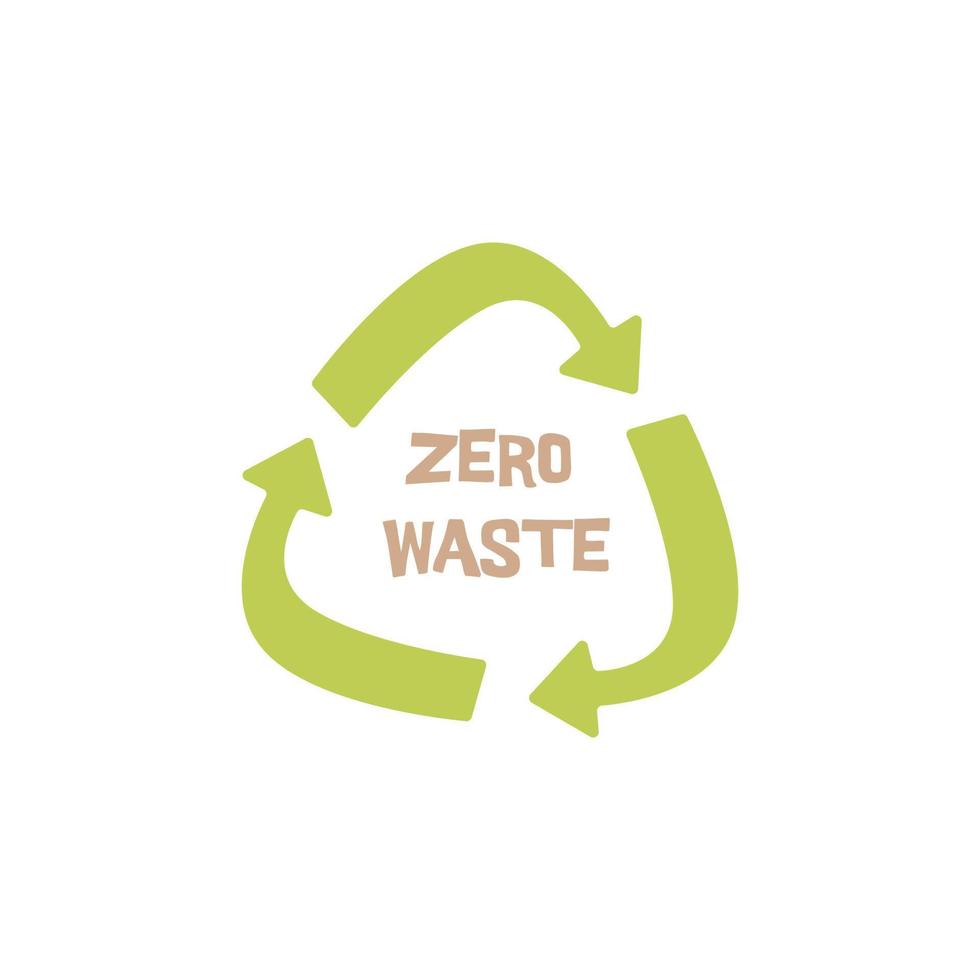Three circular arrows. Shape of a triangle, recycling. Vector