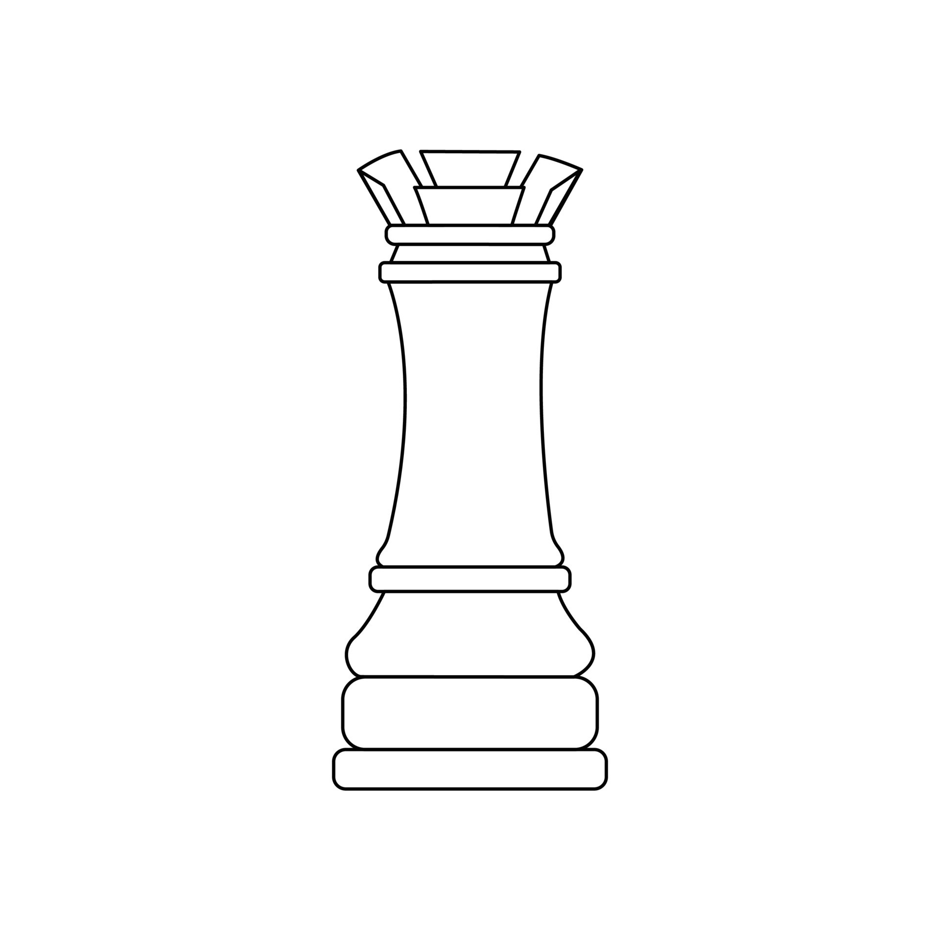 rook chess color icon vector illustration, Stock vector