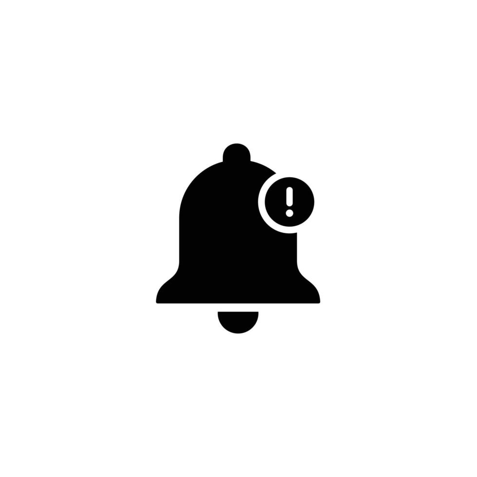 Ilustración de vector de icono plano simple campana
