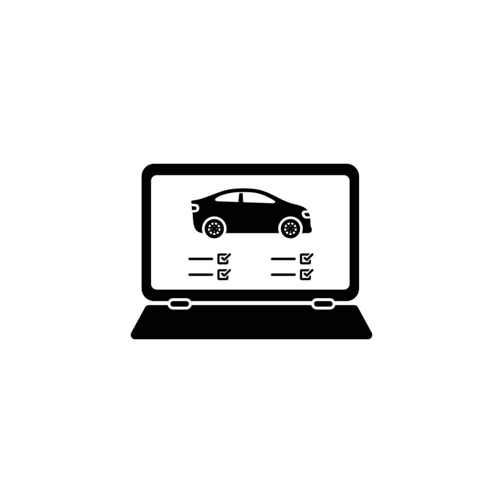 Car diagnostic simple flat icon vecto vector