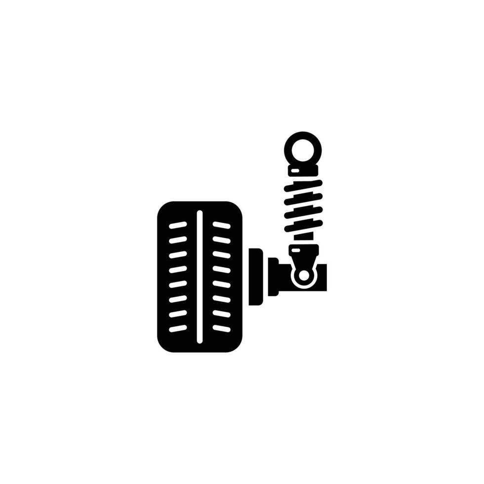 Car suspension simple flat icon vector illustration