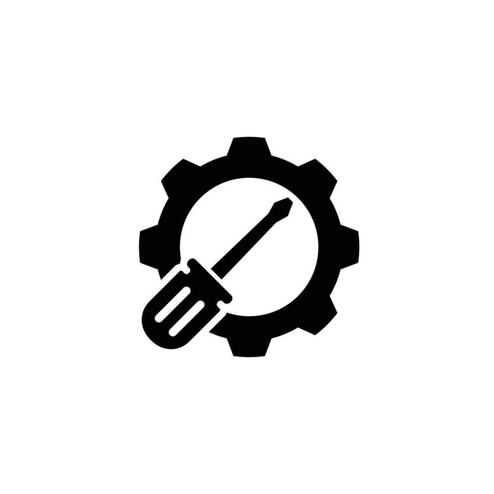 Maintenance simple flat icon vector illustration