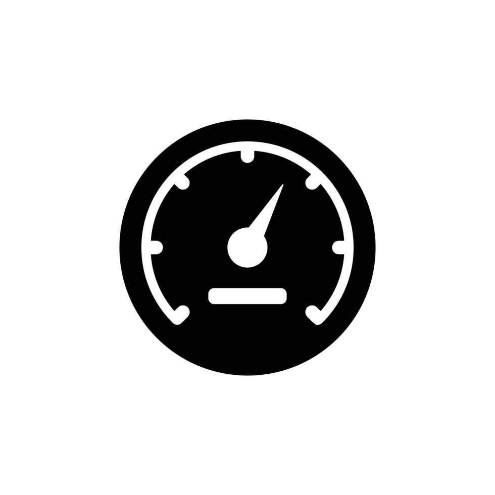 Speedometer simple flat icon vector illustration