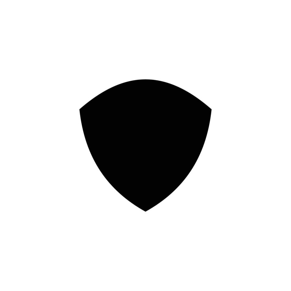 Shield simple flat icon vector illustration