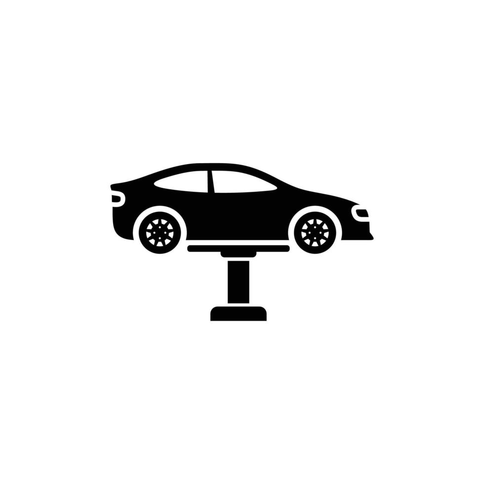 Car lifter simple flat icon vector illustration