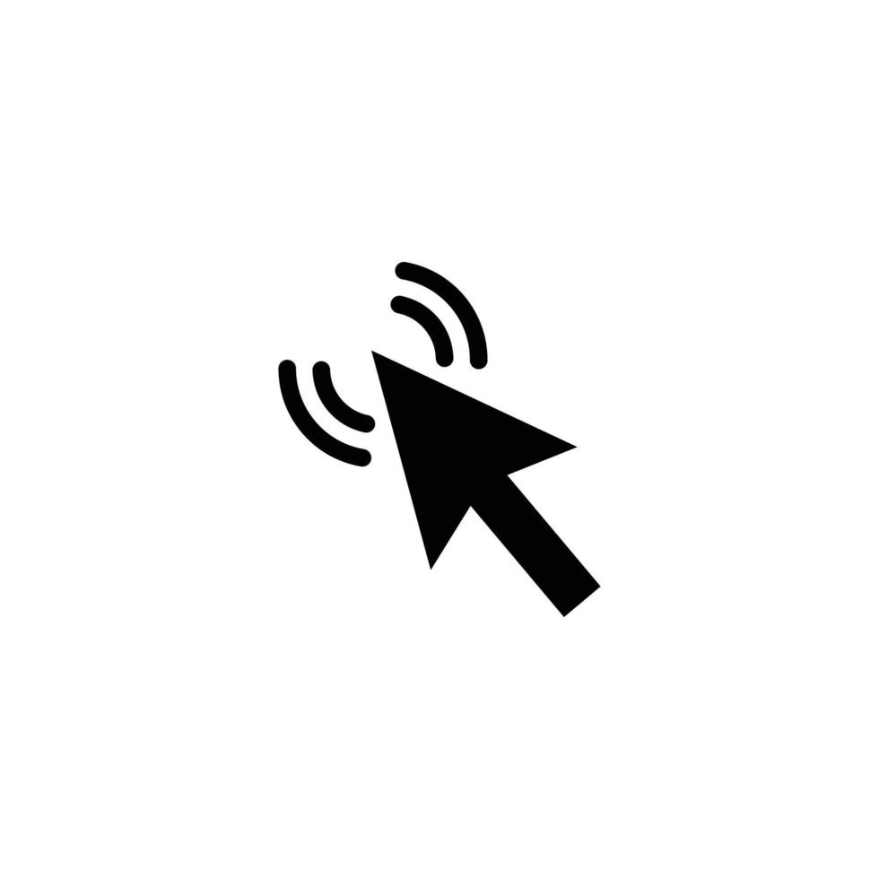 Cursor simple flat icon vector illustration