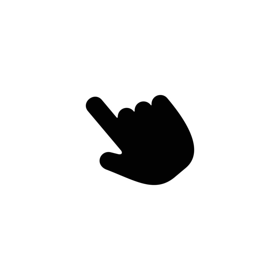 Cursor simple flat icon vector illustration