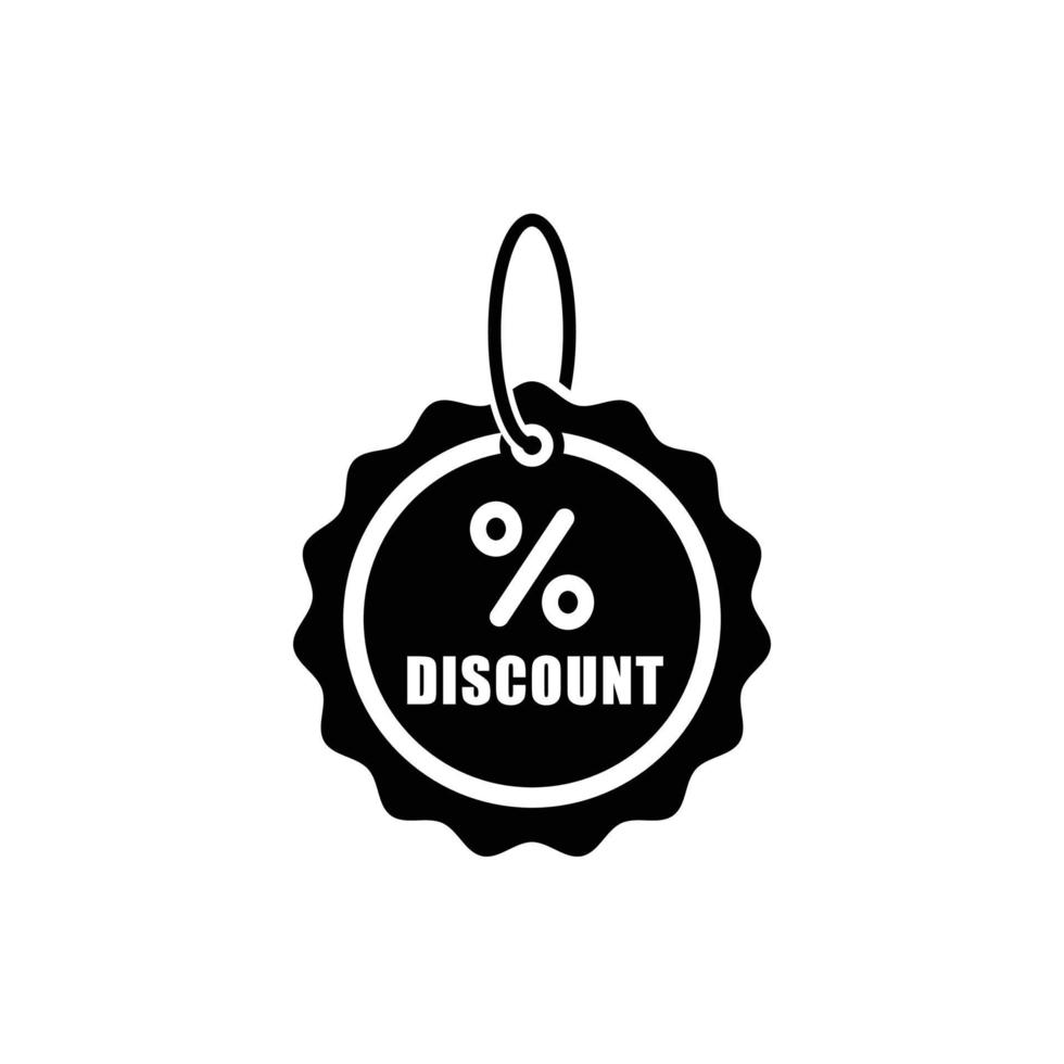 Discount simple flat icon vector illustration. Sale icon vector. Percentage icon vector