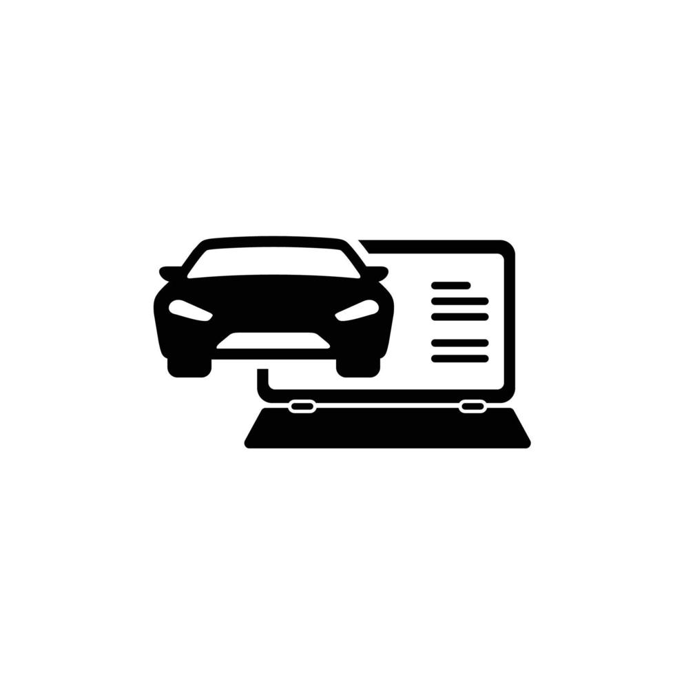Car diagnostic simple flat icon vecto vector