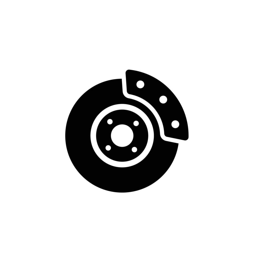 Disc brake simple flat icon vector illustration