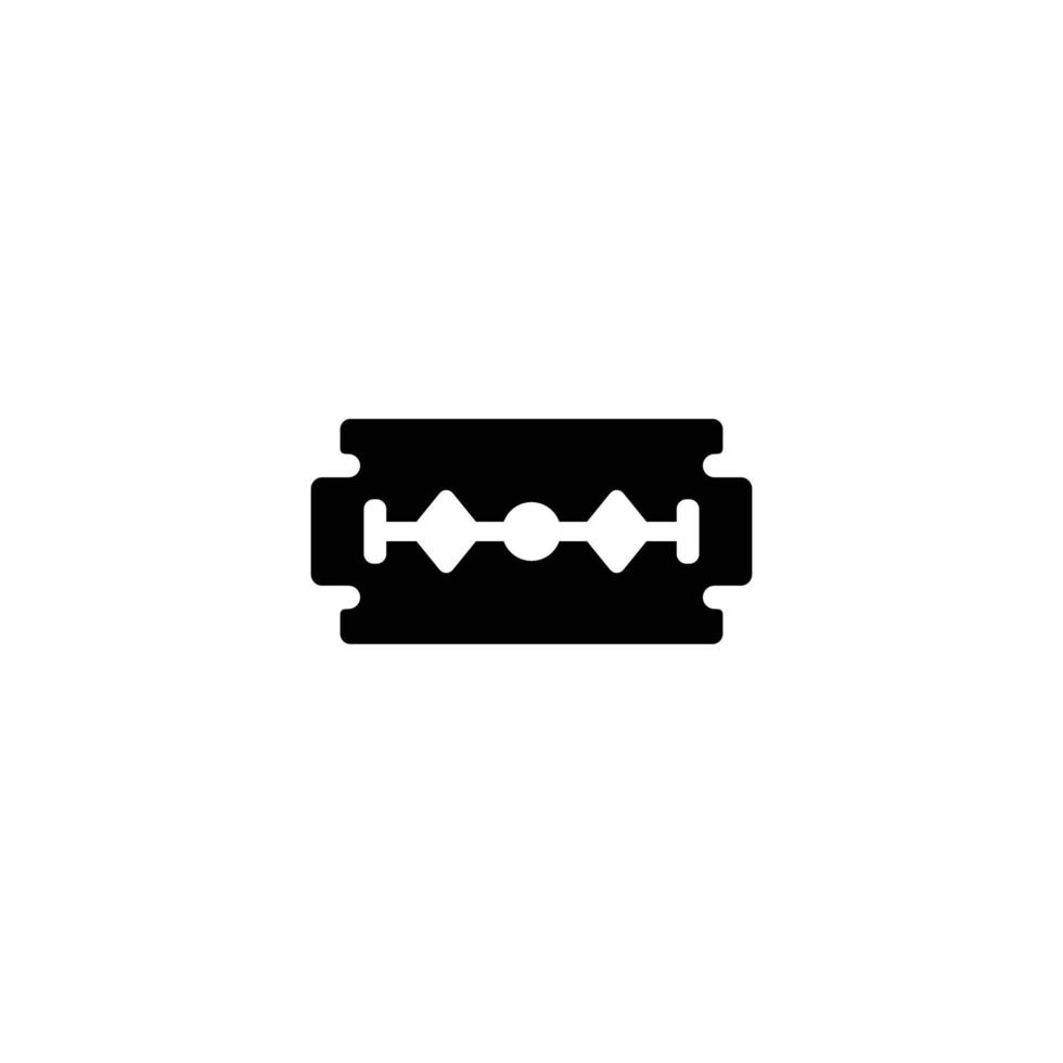 Razor blade simple flat icon vector