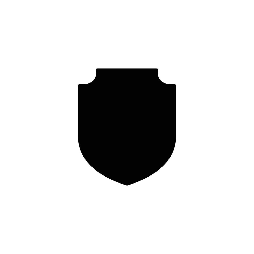 escudo simple icono plano ilustración vectorial vector