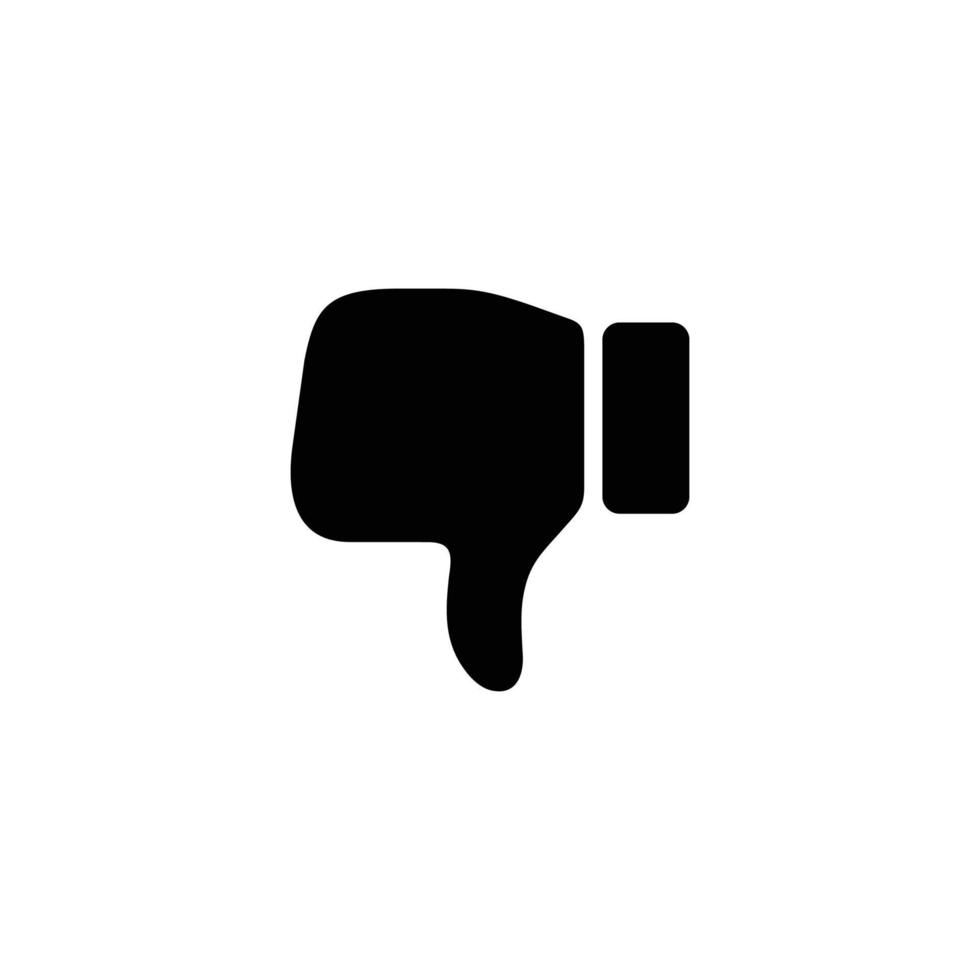 Thumb down icon. Dislike icon vector