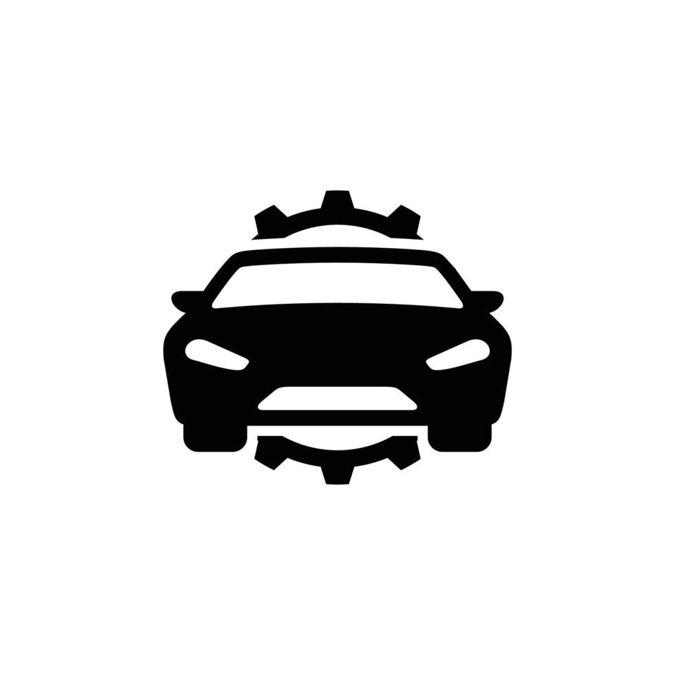 Car repair simple flat icon vector illustration. Car service icon