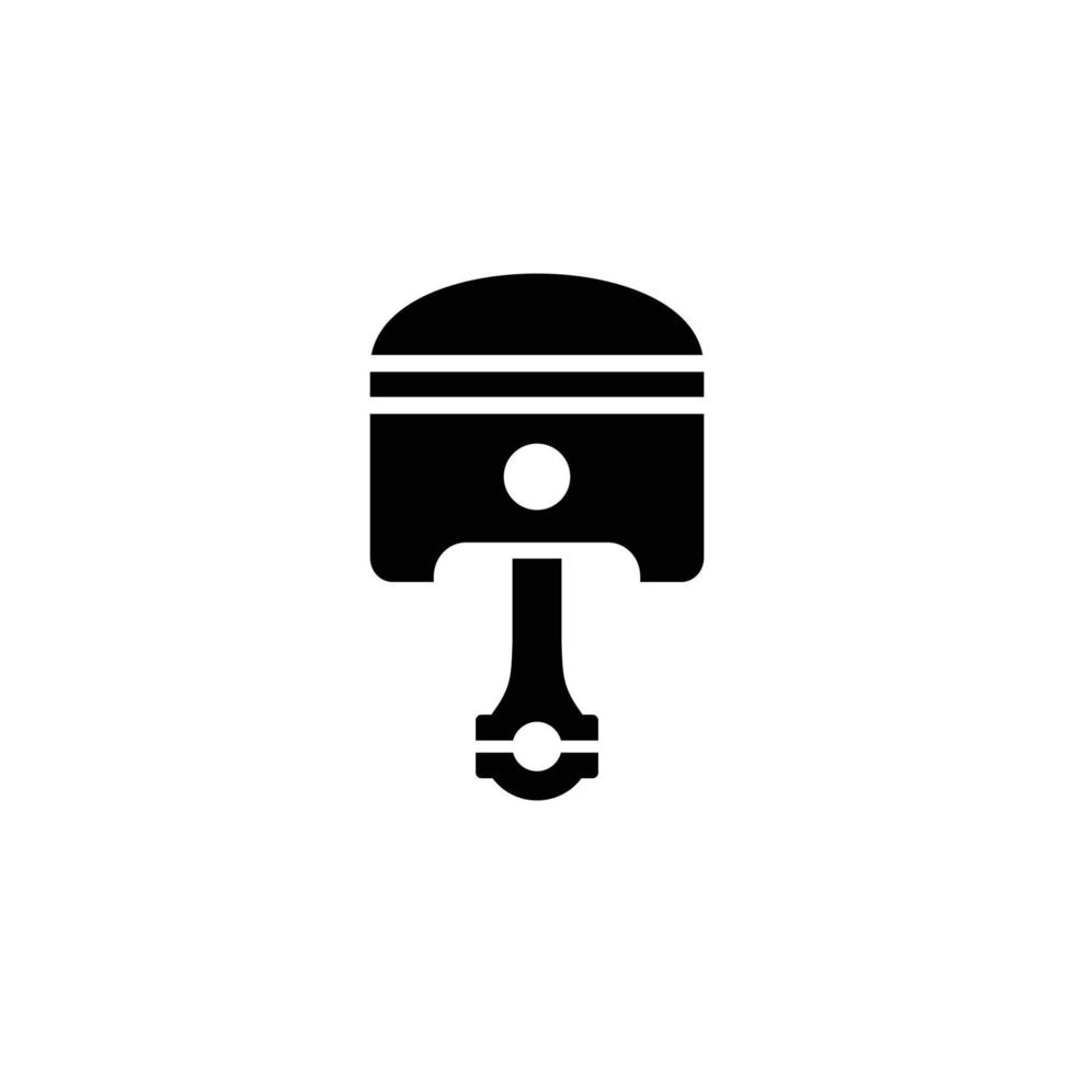 Piston simple flat icon vector illustration
