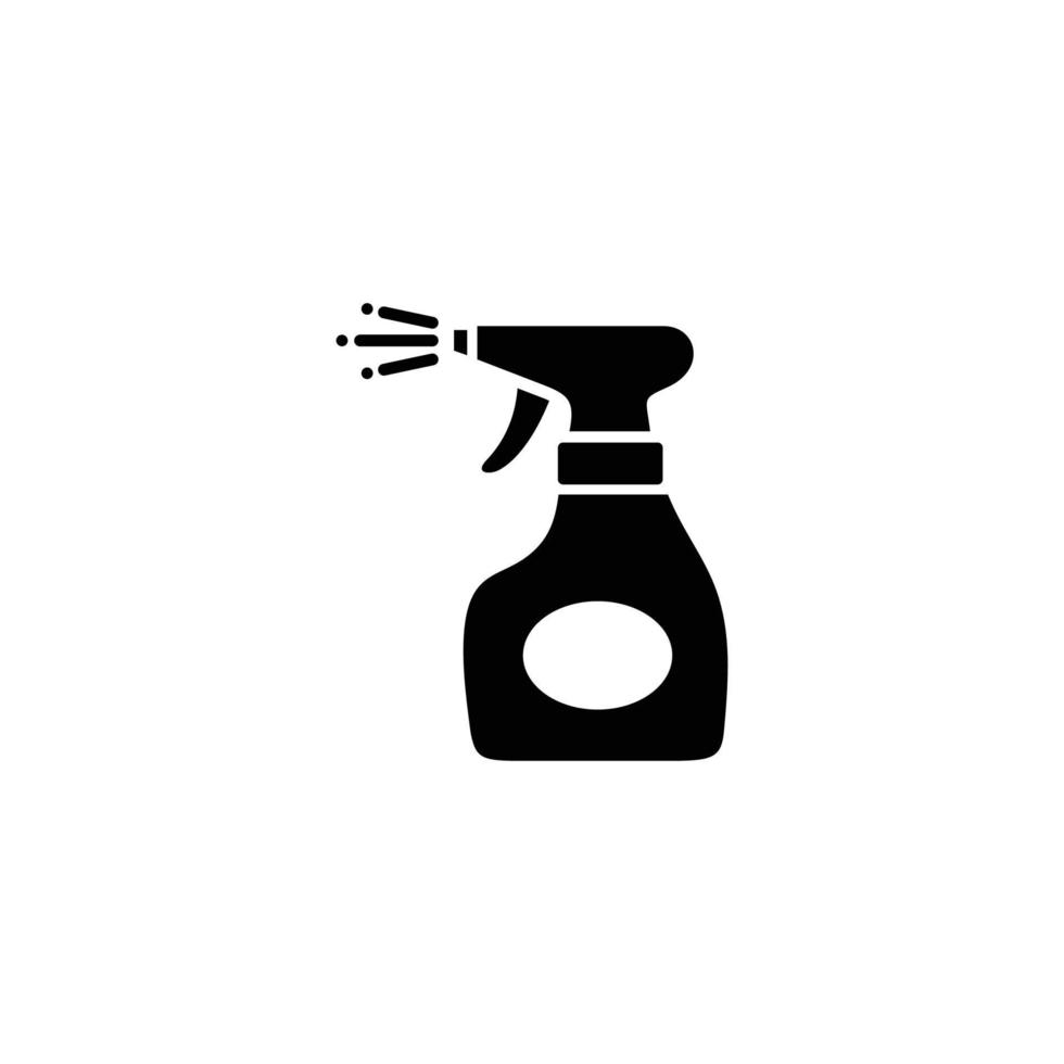 vector de icono plano simple de aerosol de peluquero