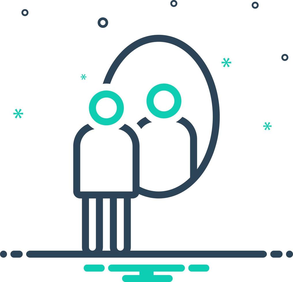 mix icon for yourself vector