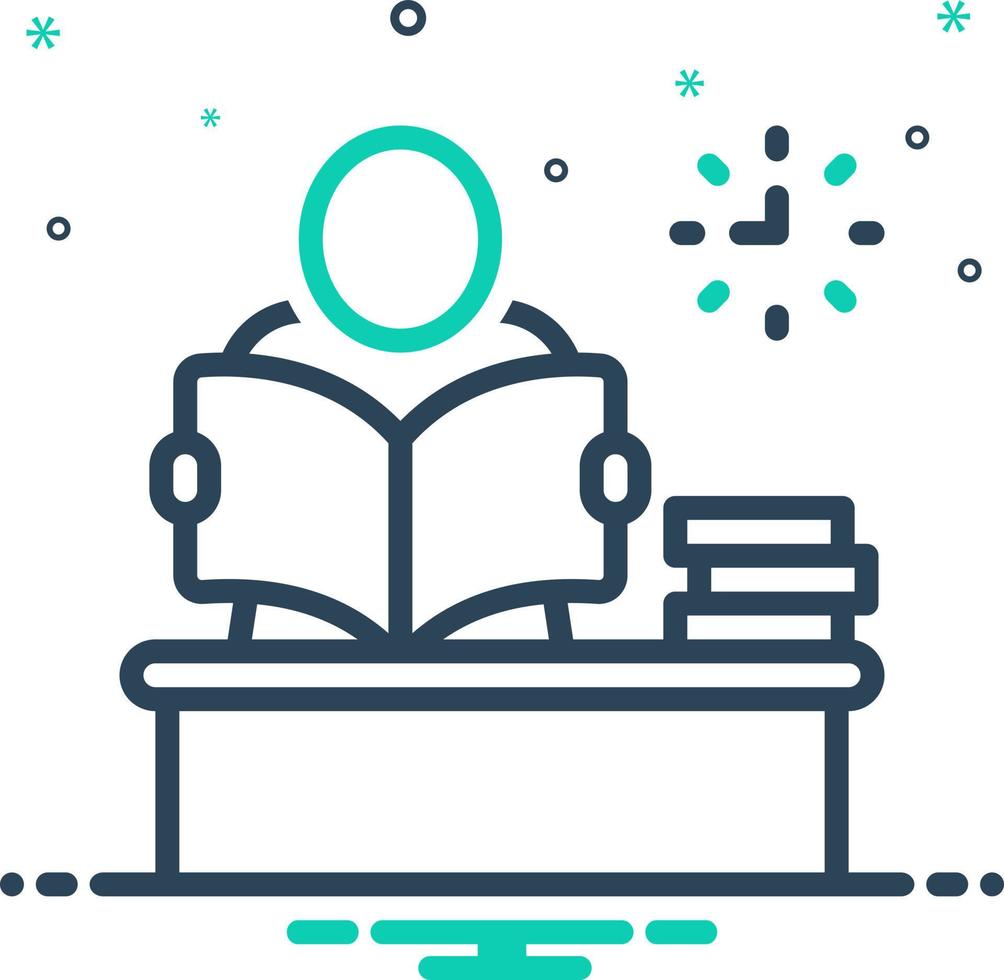 mix icon for reading vector