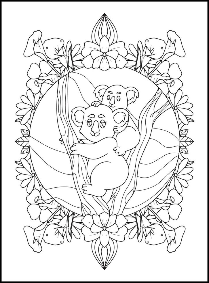 Mothers Day Adult Coloring Pages vector