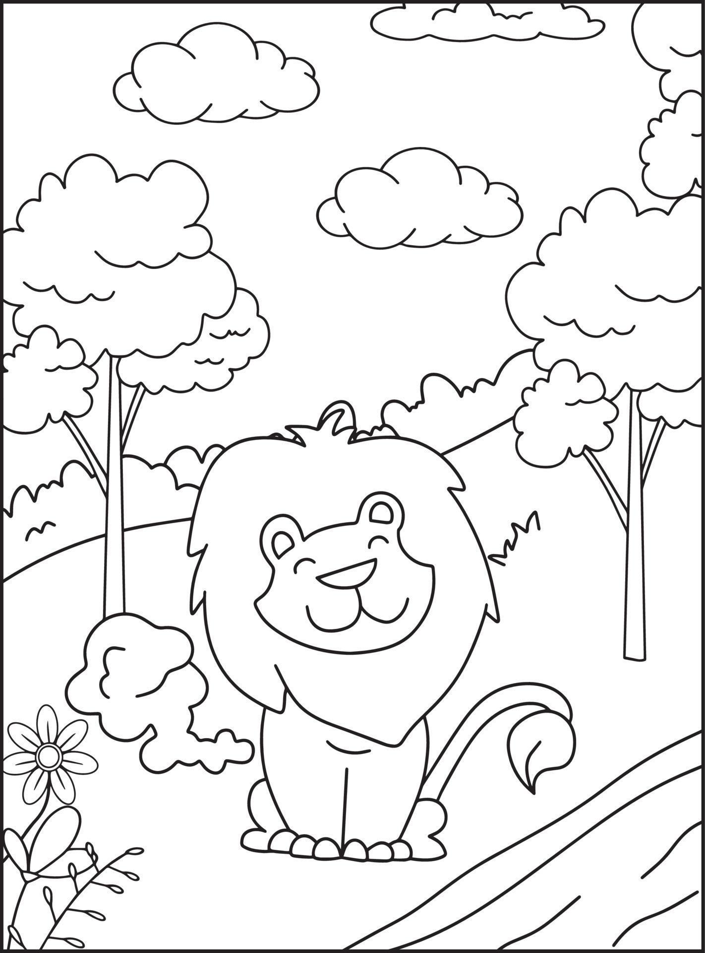 Cute Farting Animals Coloring pages 18865942 Vector Art at Vecteezy