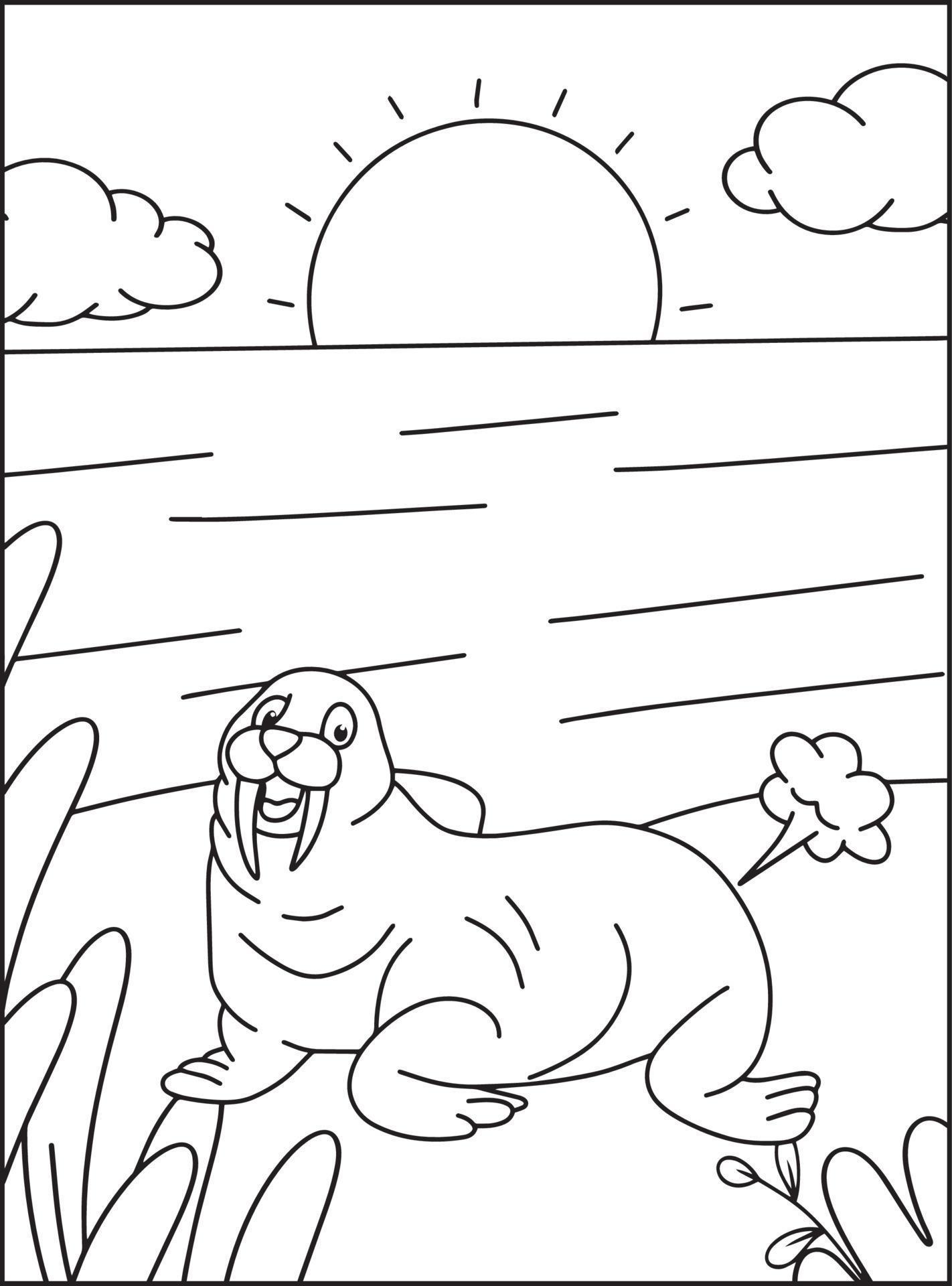 Cute Farting Animals Coloring pages 18865952 Vector Art at Vecteezy