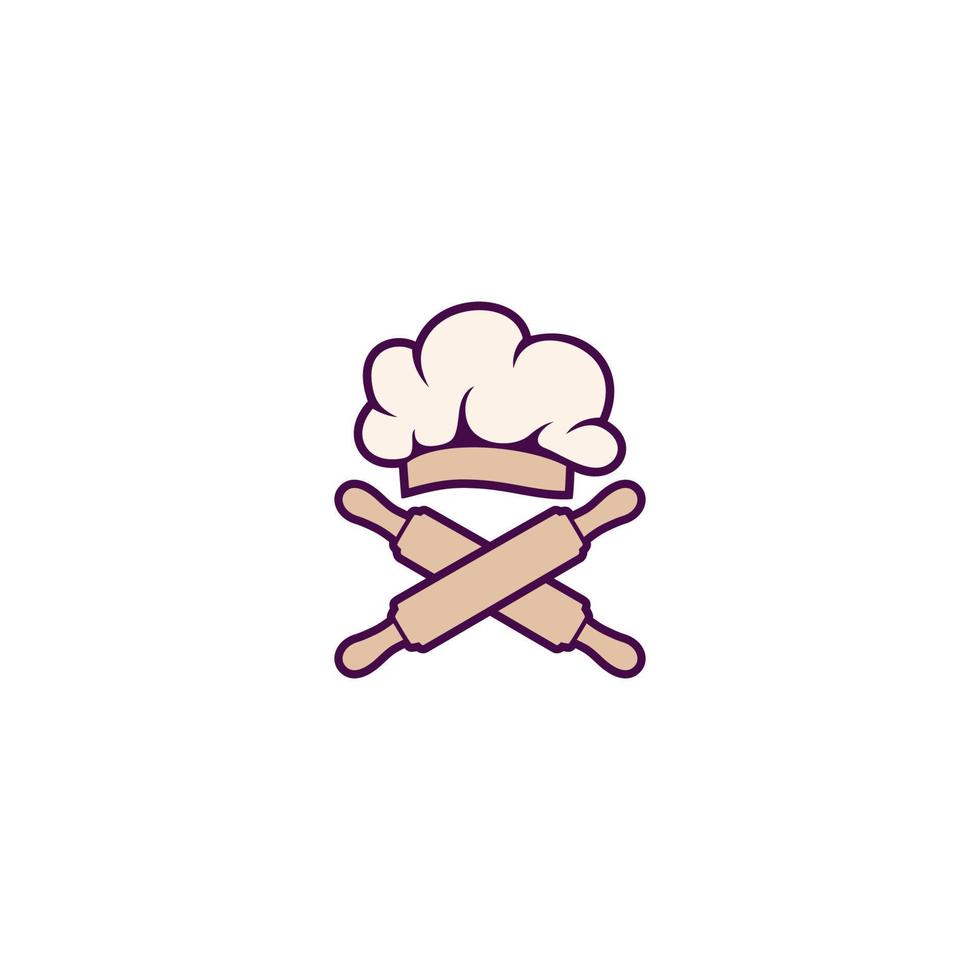 Chef hat logo and symbol vector template