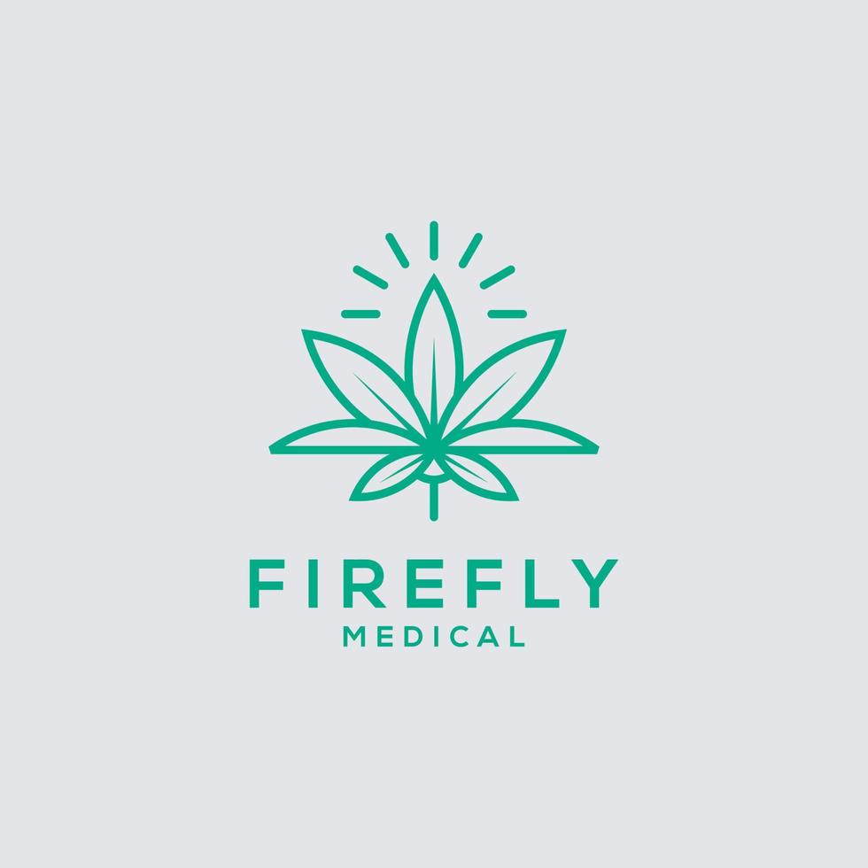 Firefly Logo Icon Design Template. Modern and Minimalist flat vector