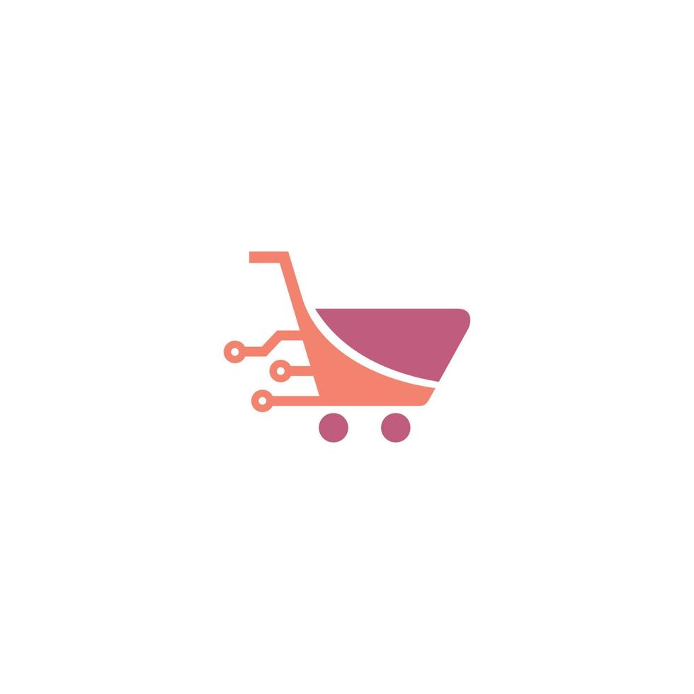 Shop shopping cart symbol and sale icon. Shopping cart icon vector. Simple sign shopping cart. vector