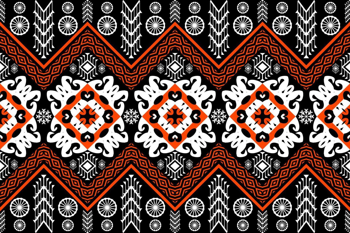 Geometric ethnic oriental traditional art pattern.Figure tribal embroidery style.Design for ethnic background,wallpaper,clothing,wrapping,fabric,element,sarong,vector illustration vector