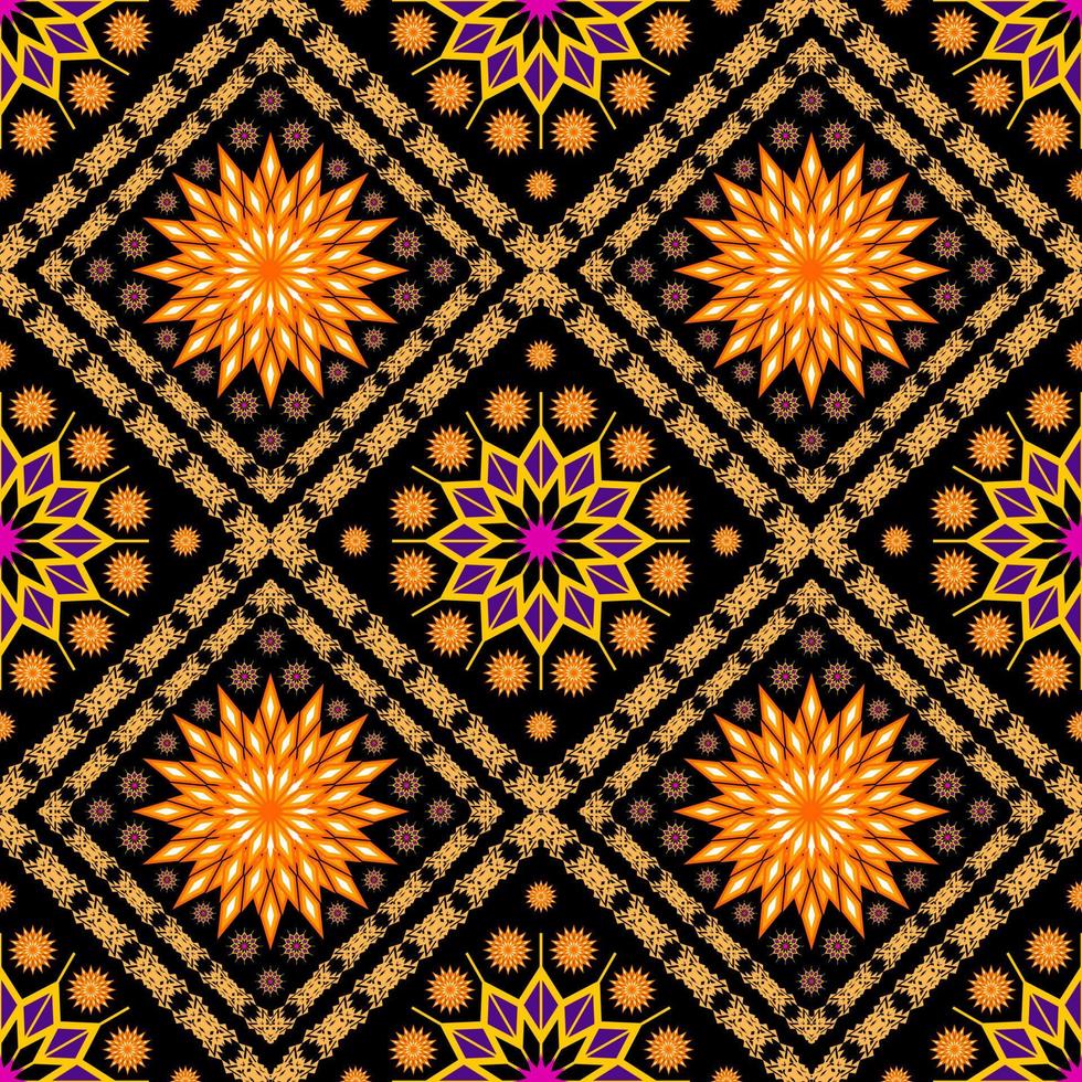 Geometric ethnic oriental traditional art pattern.Figure tribal embroidery style.Design for ethnic background,wallpaper,clothing,wrapping,fabric,element,sarong,vector illustration vector