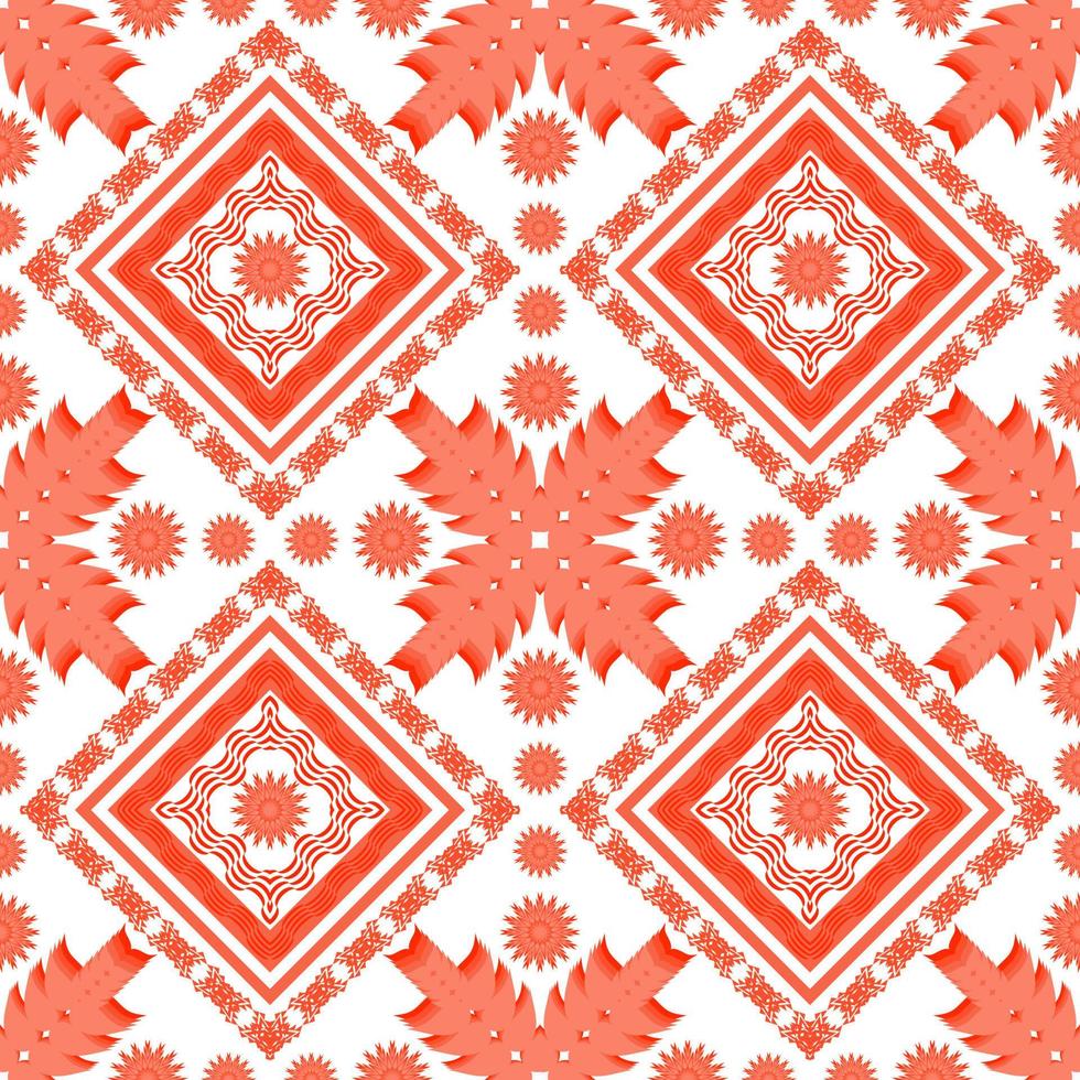 Geometric ethnic oriental traditional art pattern.Figure tribal embroidery style.Design for ethnic background,wallpaper,clothing,wrapping,fabric,element,sarong,vector illustration vector