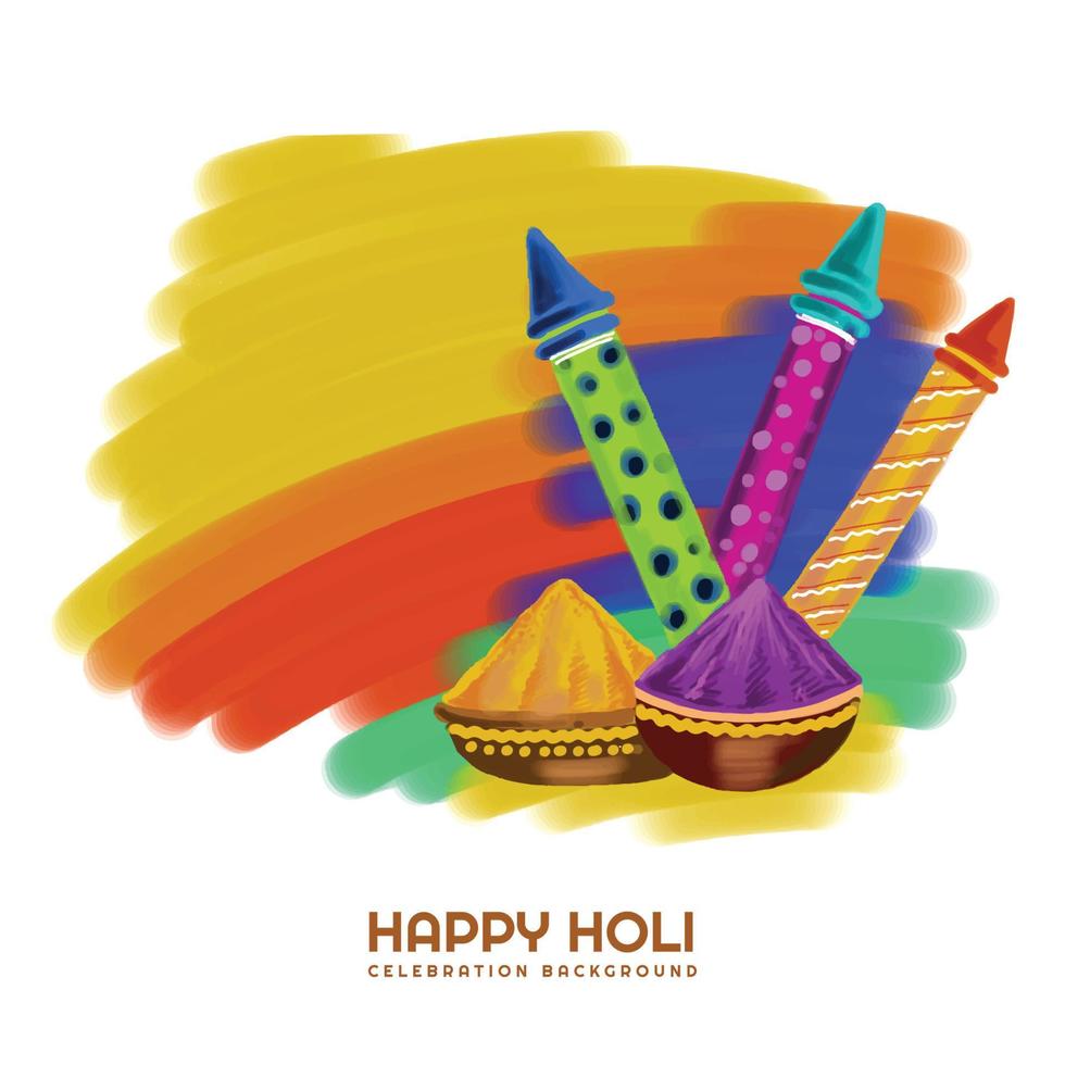 Happy holi festival of colors celebration background vector