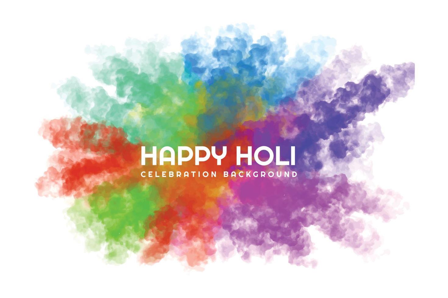 Holi celebration colorful for indian festival background vector