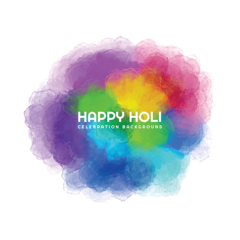 Colorful splash holi festival celebration card background vector