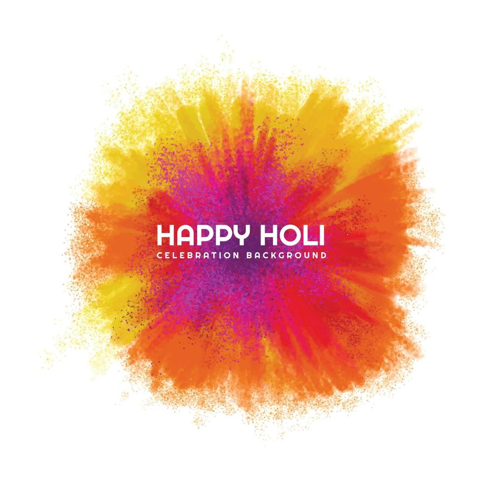 Holi celebration colorful splash for indian festival background vector